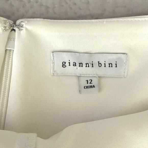 Gianni Bini Anya Rhinestone Fringe Jacket Skort Set 12 White Festival Concert - Picture 13 of 16